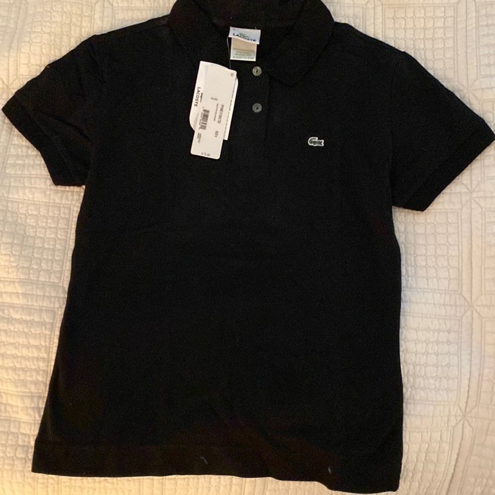 Black Lacoste polo